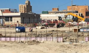 Future site of the Homewood Suites by Hilton® hotel, currently under construction in Salina, Kansas
